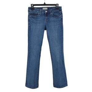 Banana Republic Slim Boot Bootcut Low Rise Medium Wash Jeans Womens 27 4 Short